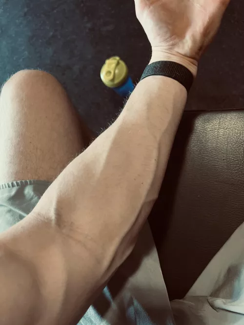 Workout arm vein 