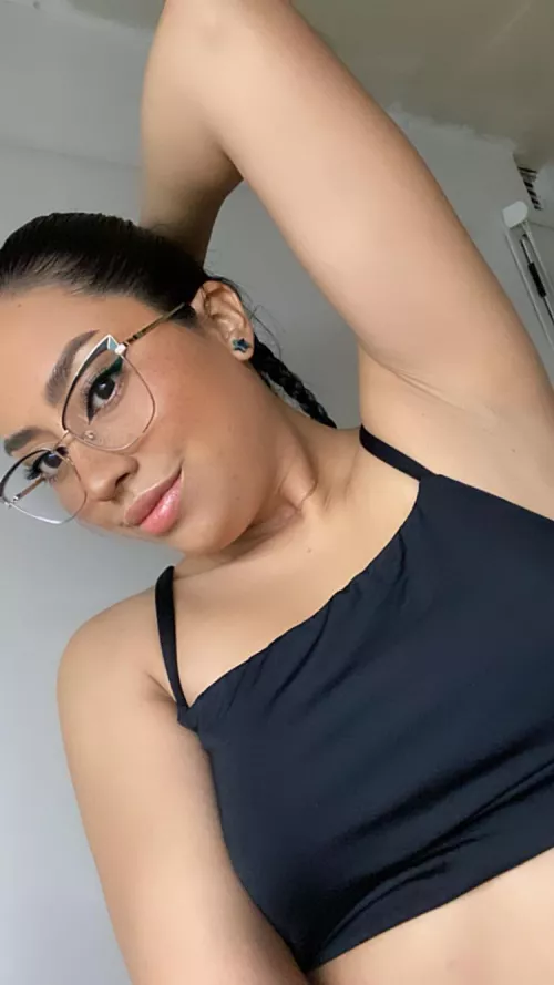 You got your wish to see what your goddess's armpits look like