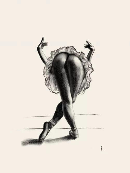 A Pose Of A Ballet Dancer