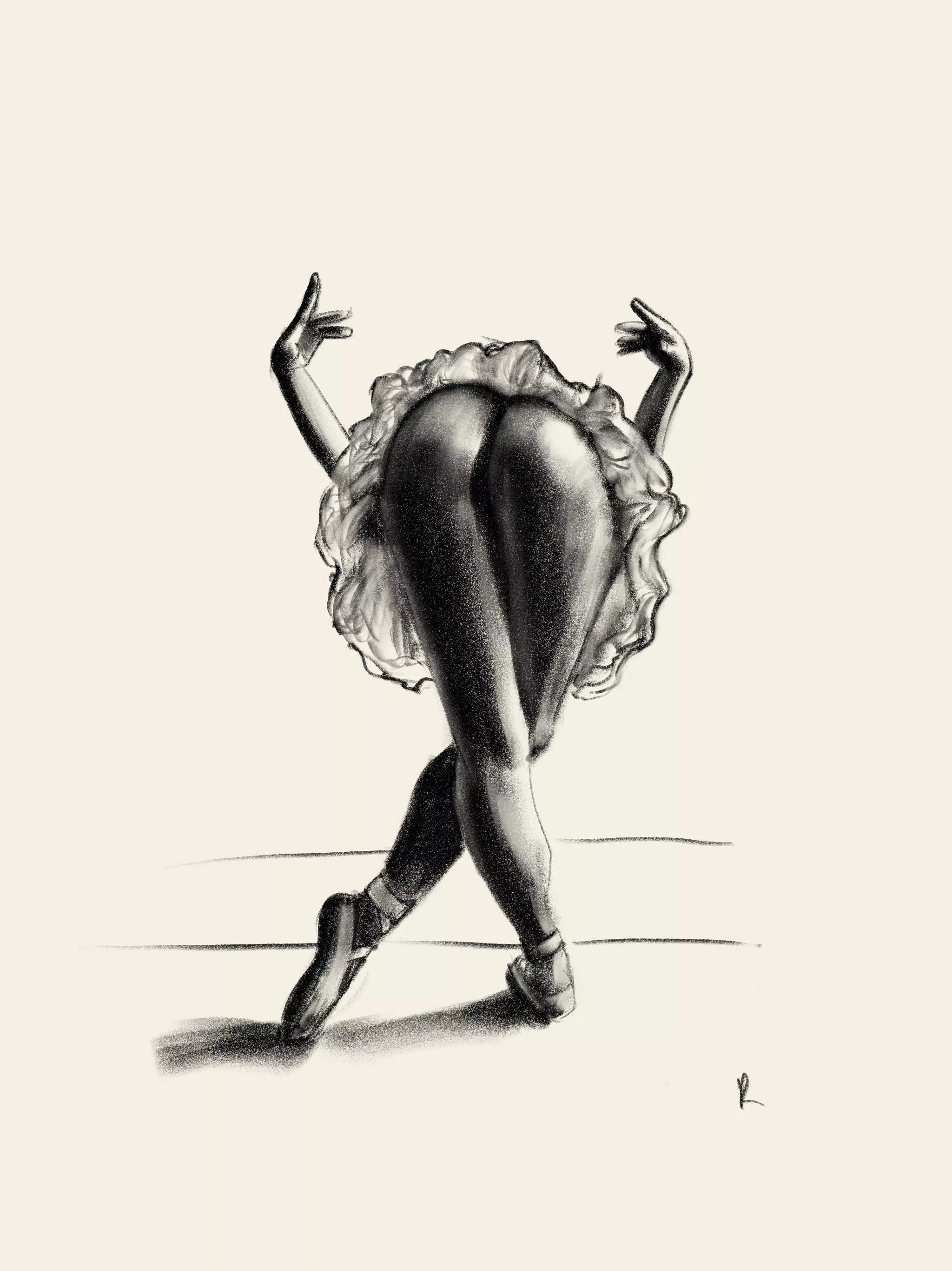 A Pose Of A Ballet Dancer
