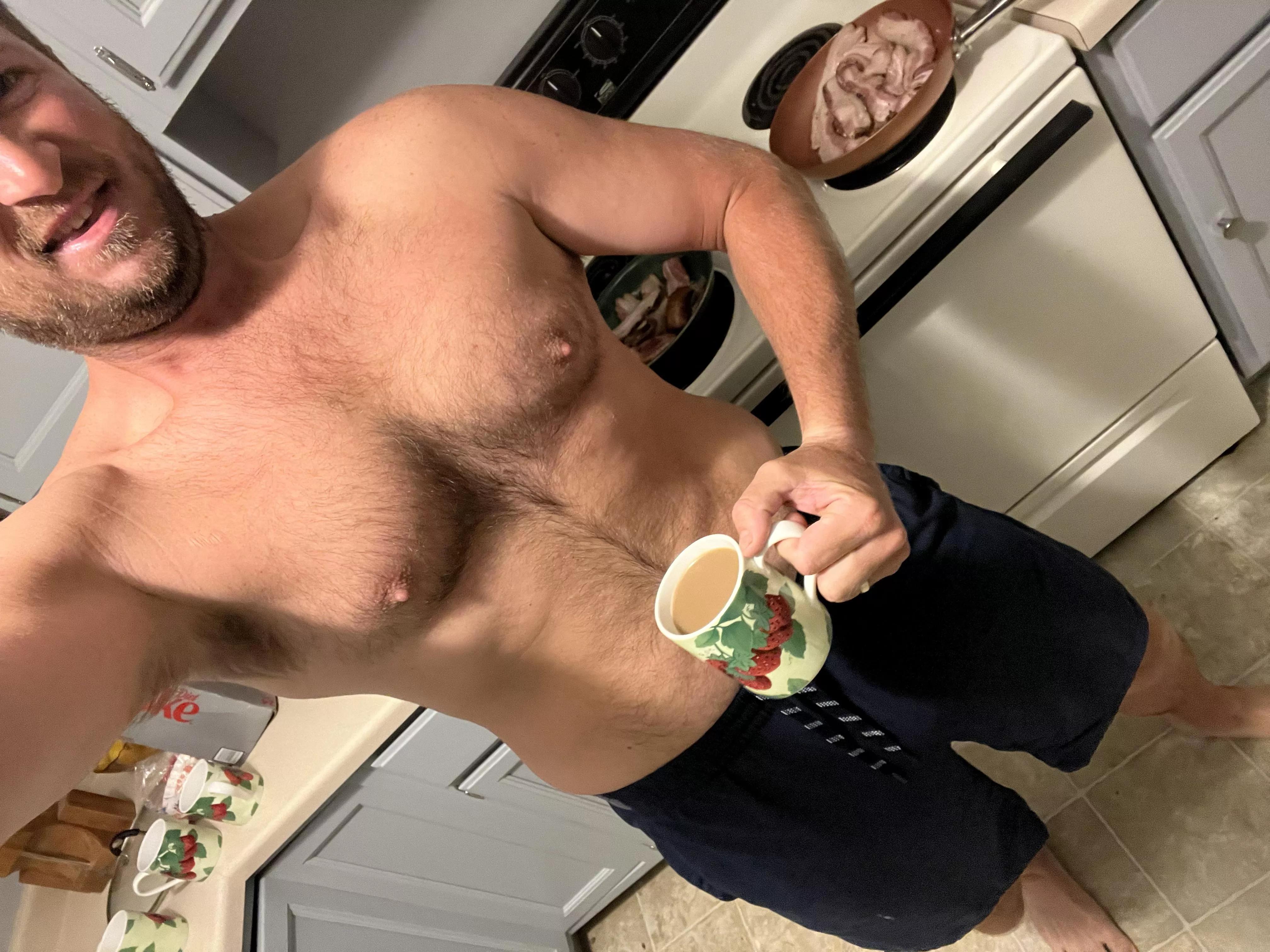Bacon and coffee are on! Come on over! (33)