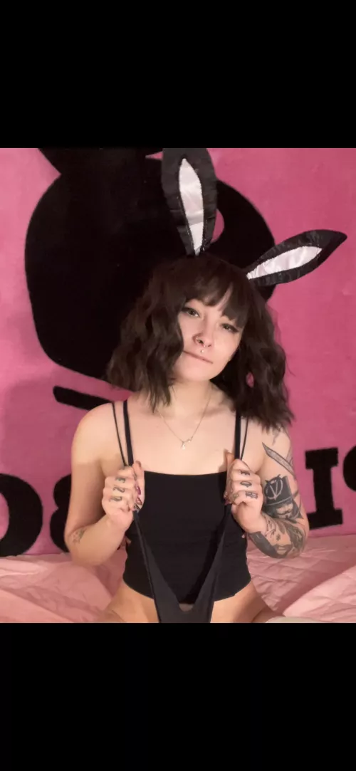 Bunny loves giving herself a wedgie