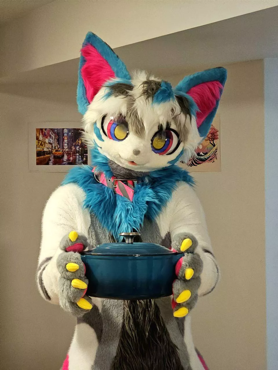 Cat offer mysterious stew, do you accept? 