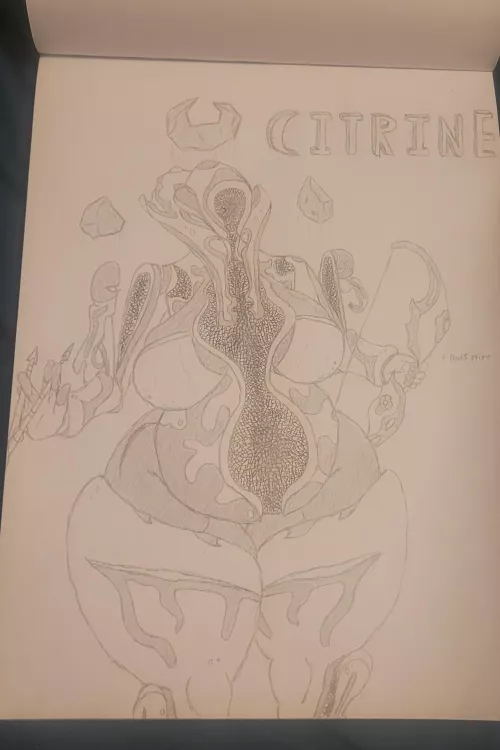 Chubby warframes part 4: Citrine (drawn by me)