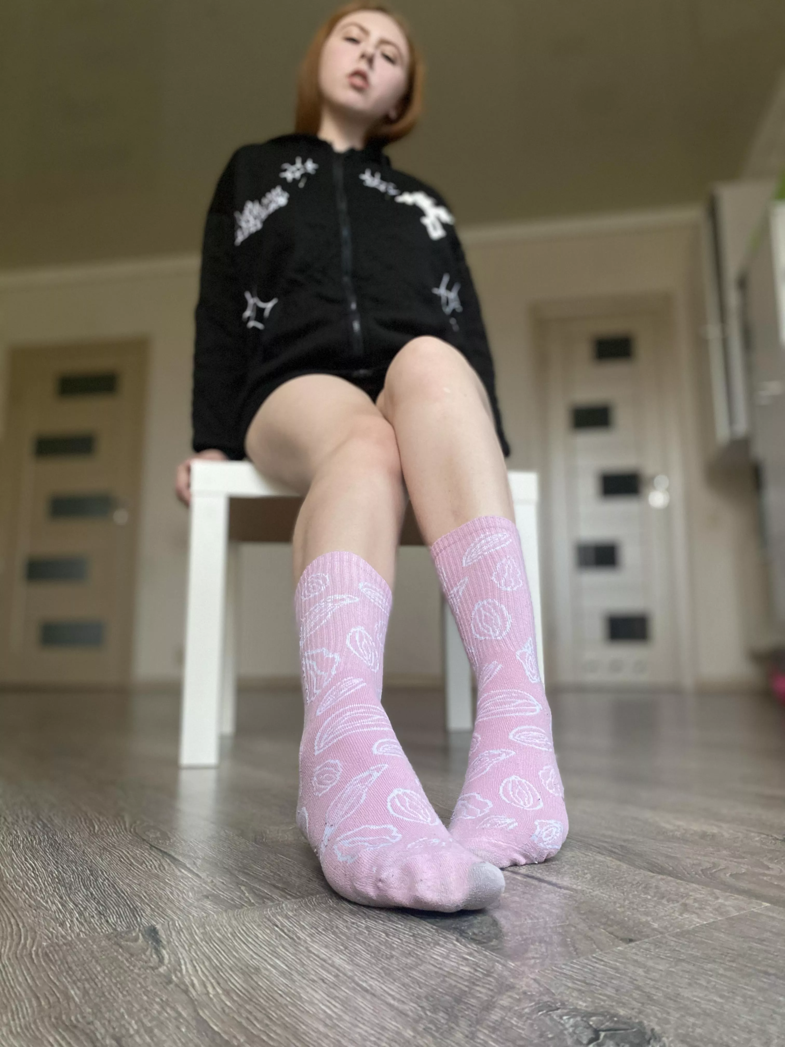 I love socks with different prints
