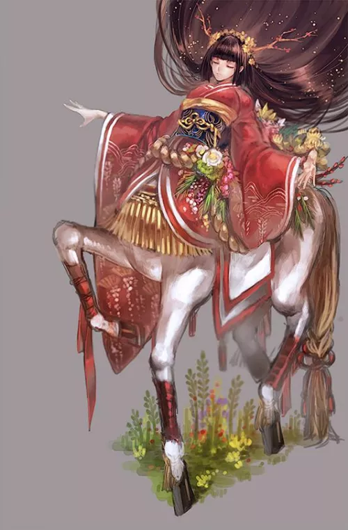 i really am a sucker for beautifully dressed centaurs