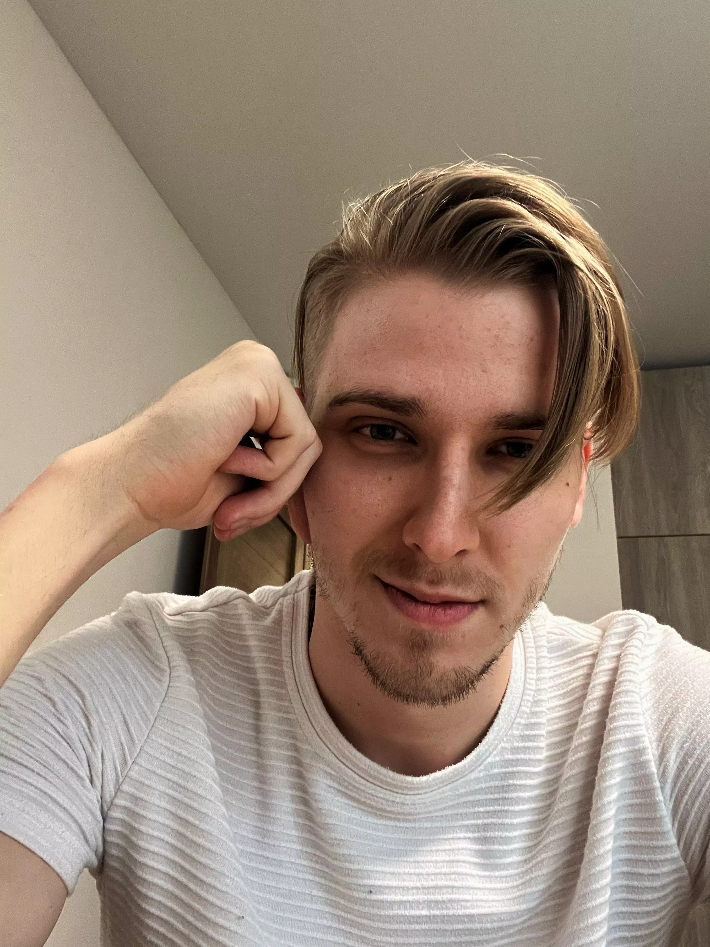 just hello and a little smile 