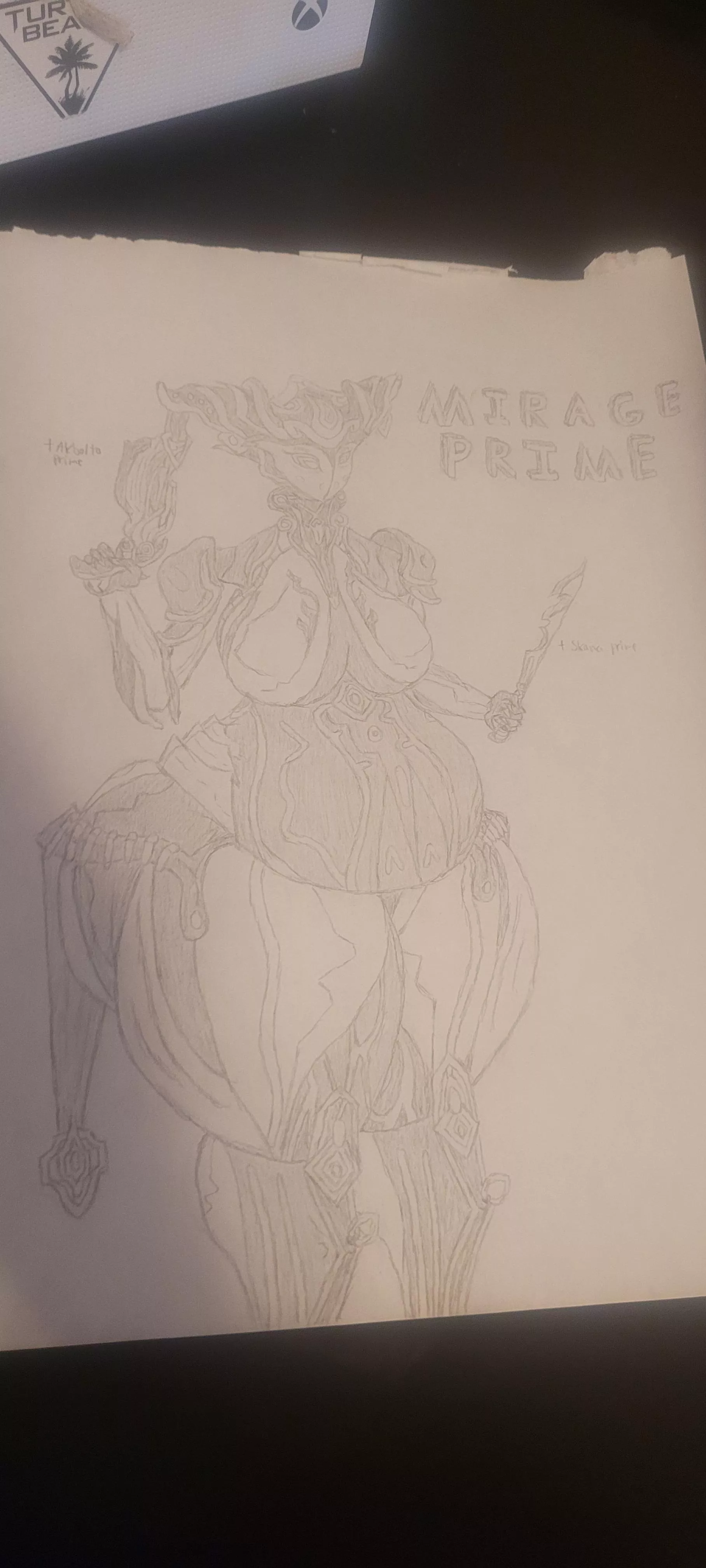 Mirage prime drawing (By me)