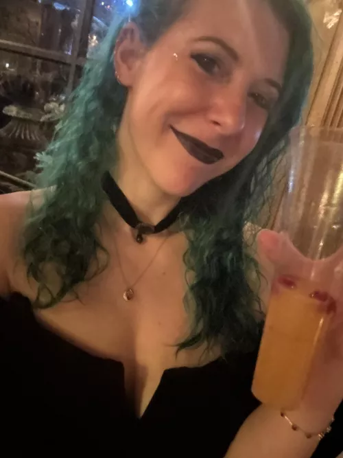 Smiles with a cocktail