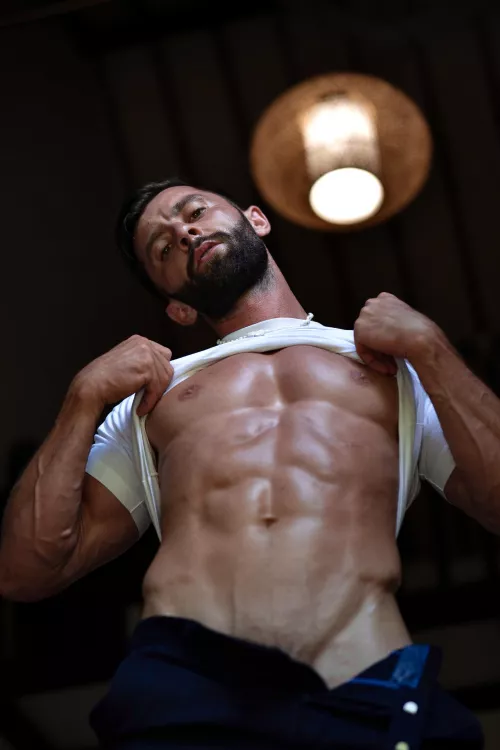 Walking around with a hard on