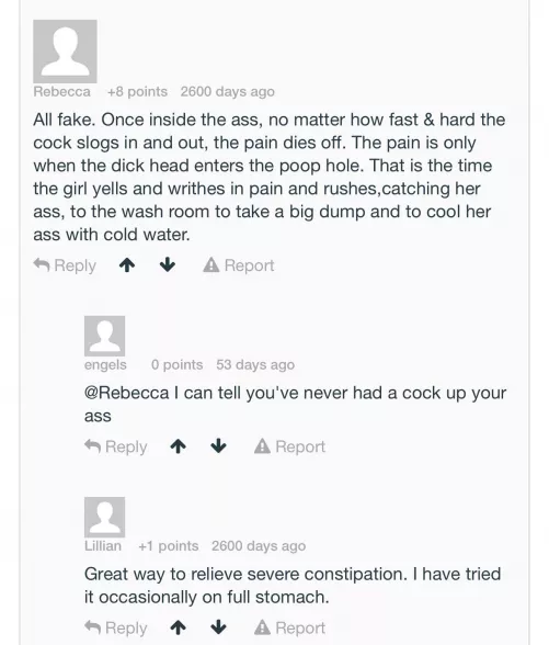 Yeah shut up, Rebecca 