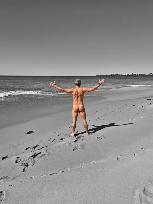 Always a joy to be naked on the beach 