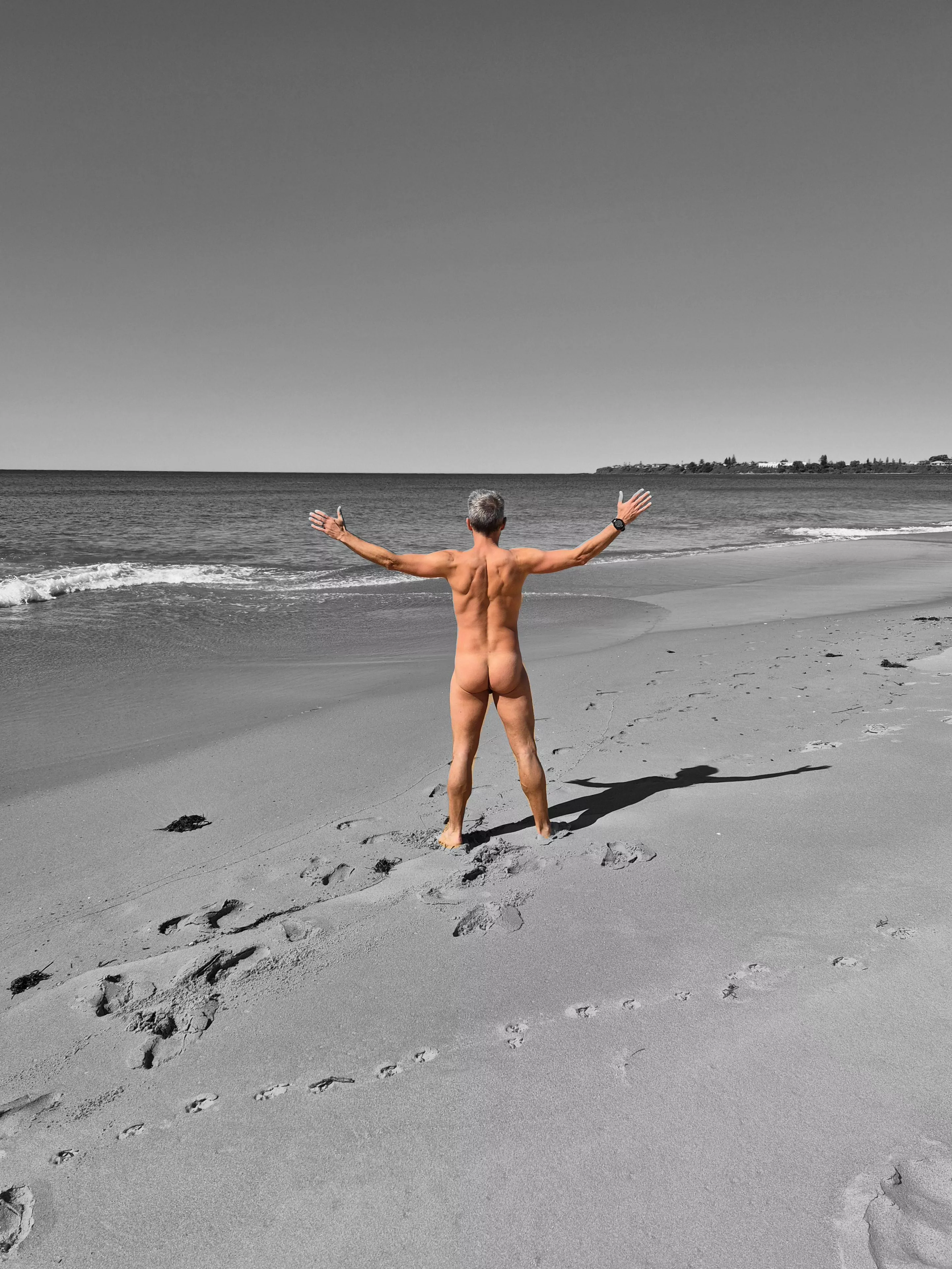 Always a joy to be naked on the beach 