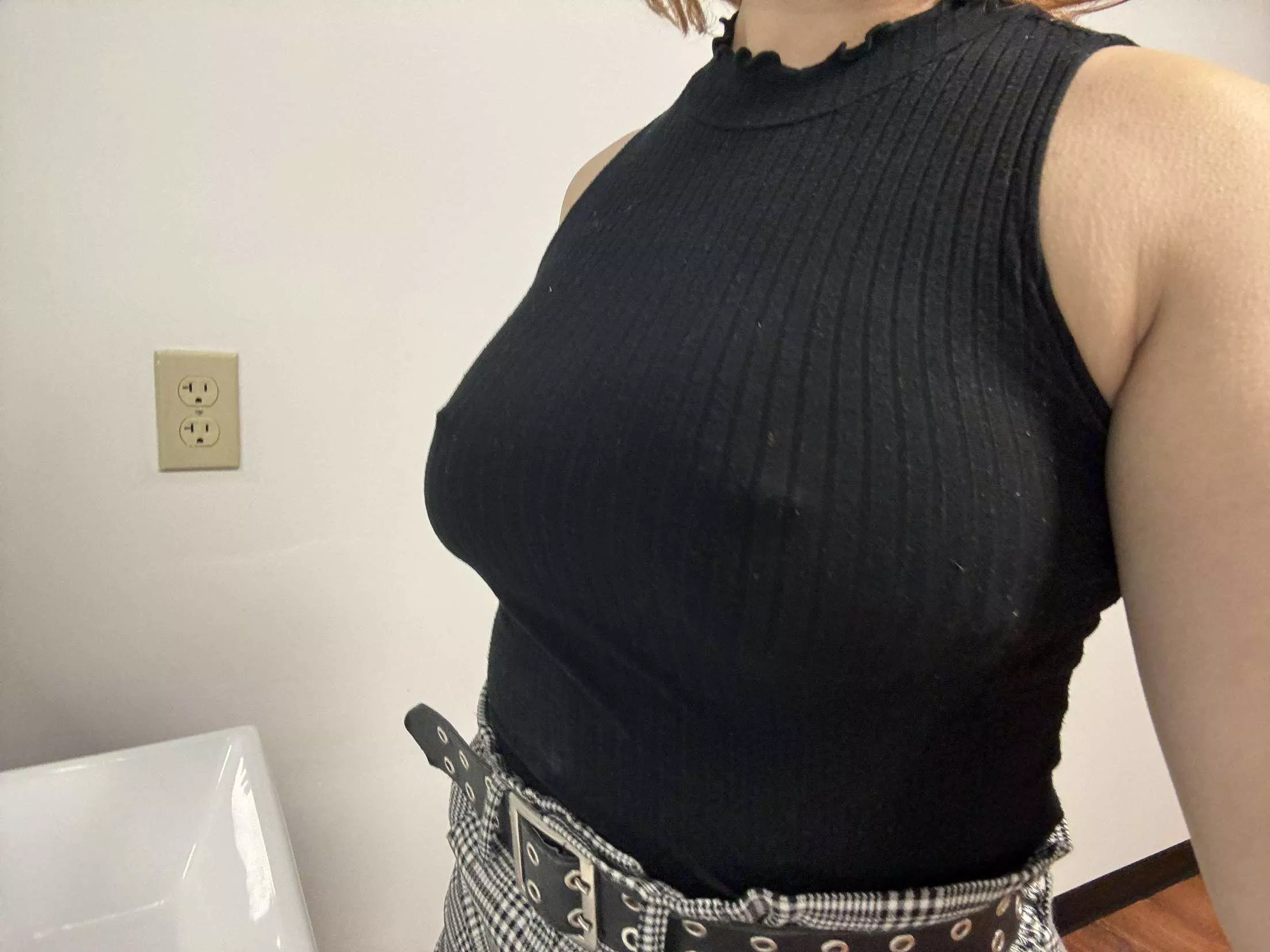 Braless at the office today!