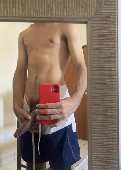Describe my dick in one word 