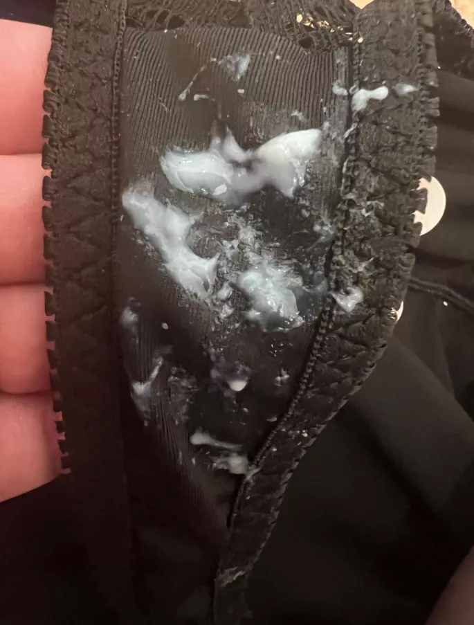 Don't be bashful. What are the first two words that spring to mind when I urge you to lick my wet panties?