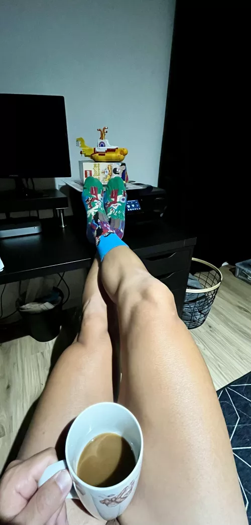 Happiness is a warm cup… wanna ride my yellow submarine?