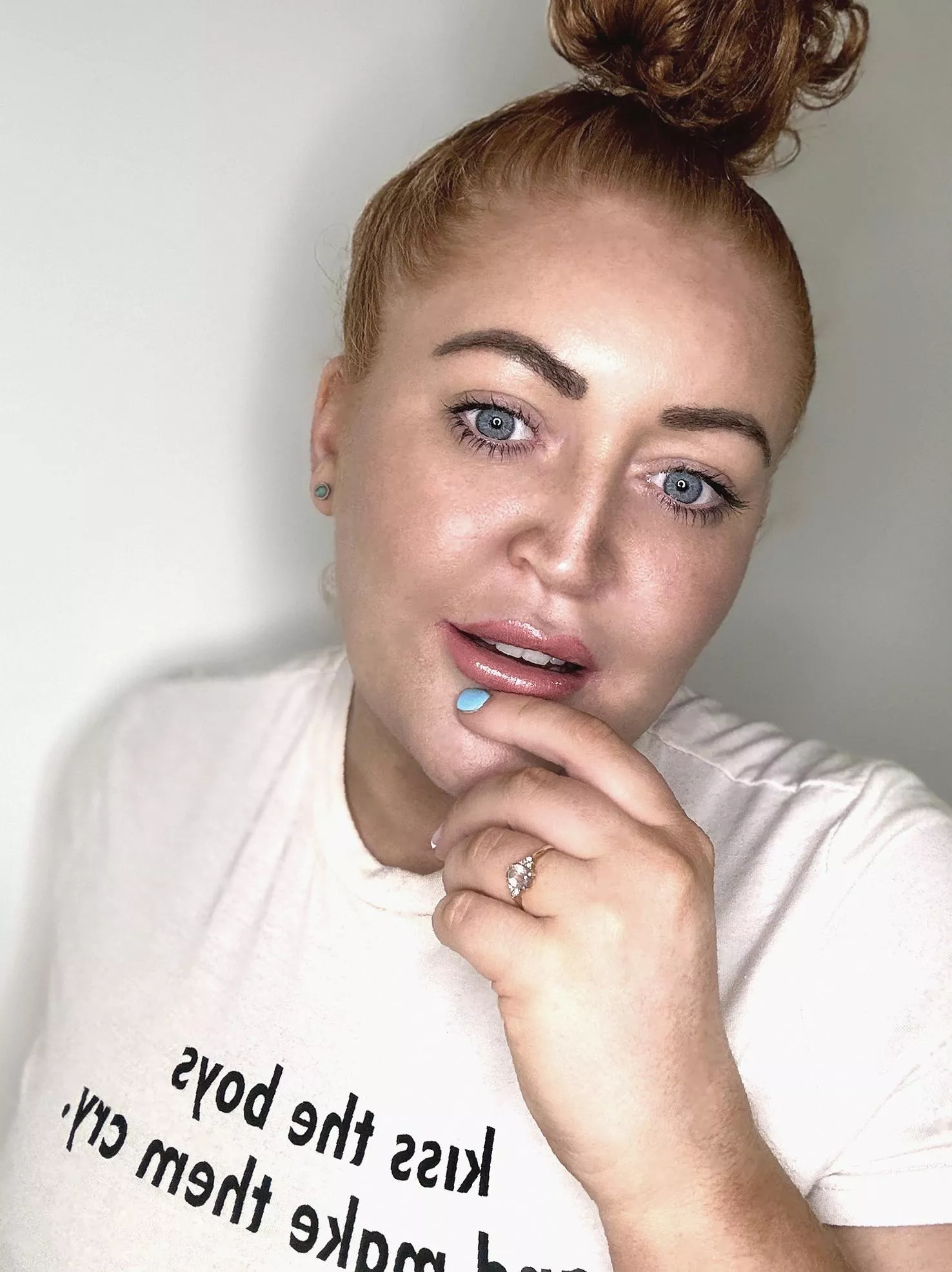 Might run my fingers lightly over your skin until you're begging for me to touch you harder