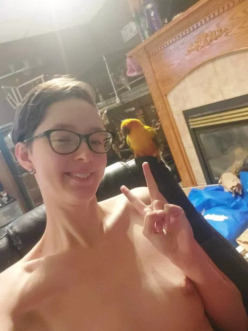 Nerd and my bird !!!