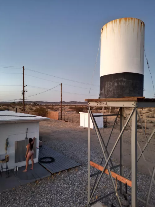 Outdoor showers > indoor showers