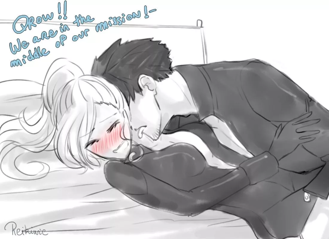 Qrow and Winter in the middle of a mission (Reikiwie)