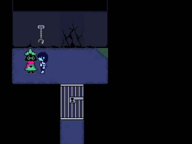 [Request] Kris and a female Ralsei fucking in a prison cell.