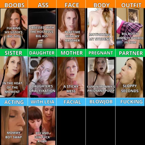 r/Xev_Bellringer’s favorite Xev movies by category. Day 13: Facial