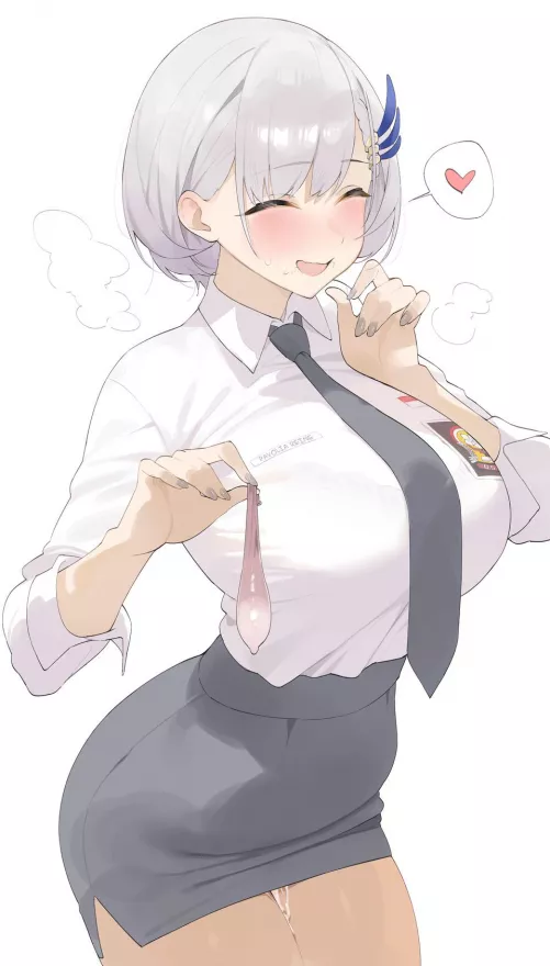 Showing off her hard work