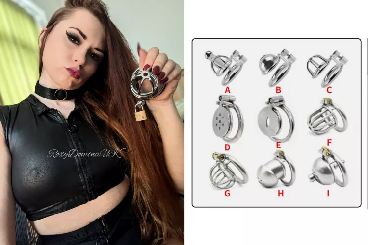 Tell me which cage you think will fit your Sissy clit the best & then tell me which one you truly deserve...