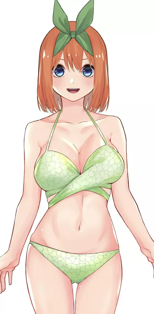 Yotsuba Confidently Wearing Her Green Bikini [Quintessential Quintuplets]