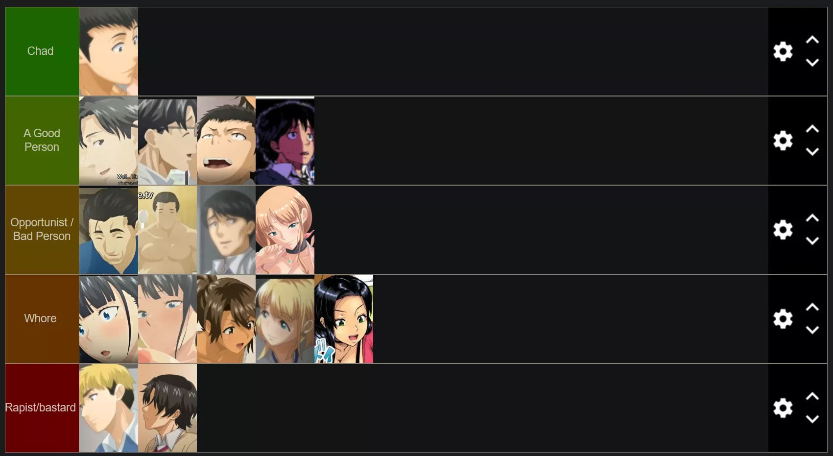 Hajimete no Hitozuma Tierlist 