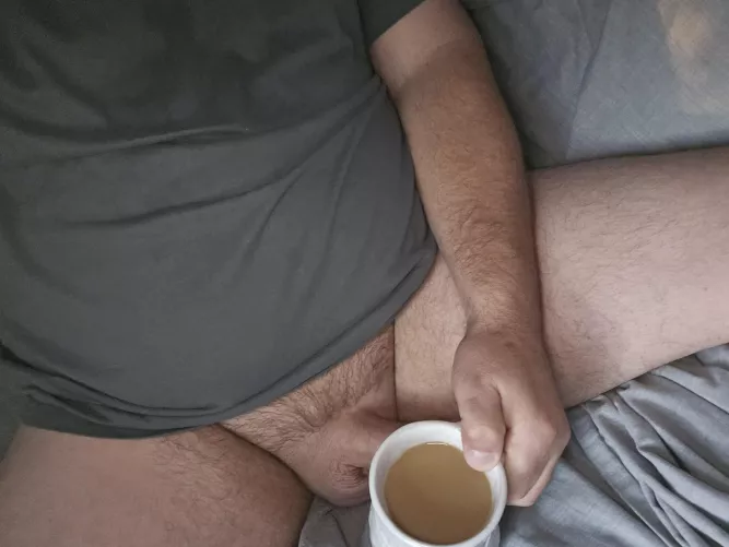 How about we have coffee in bed today?