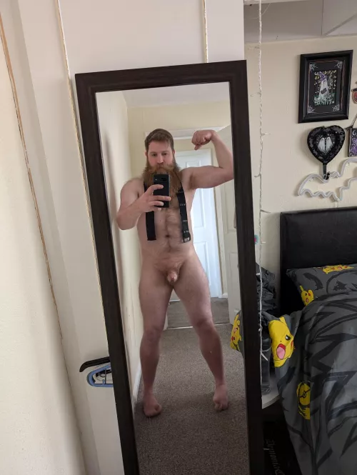 I hope you like my beard and boner. I'm going to try and build some more muscle now I think.