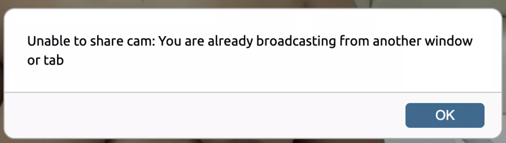 I keep getting this but I have no other windows open and I'm not broadcasting, is this fixable?