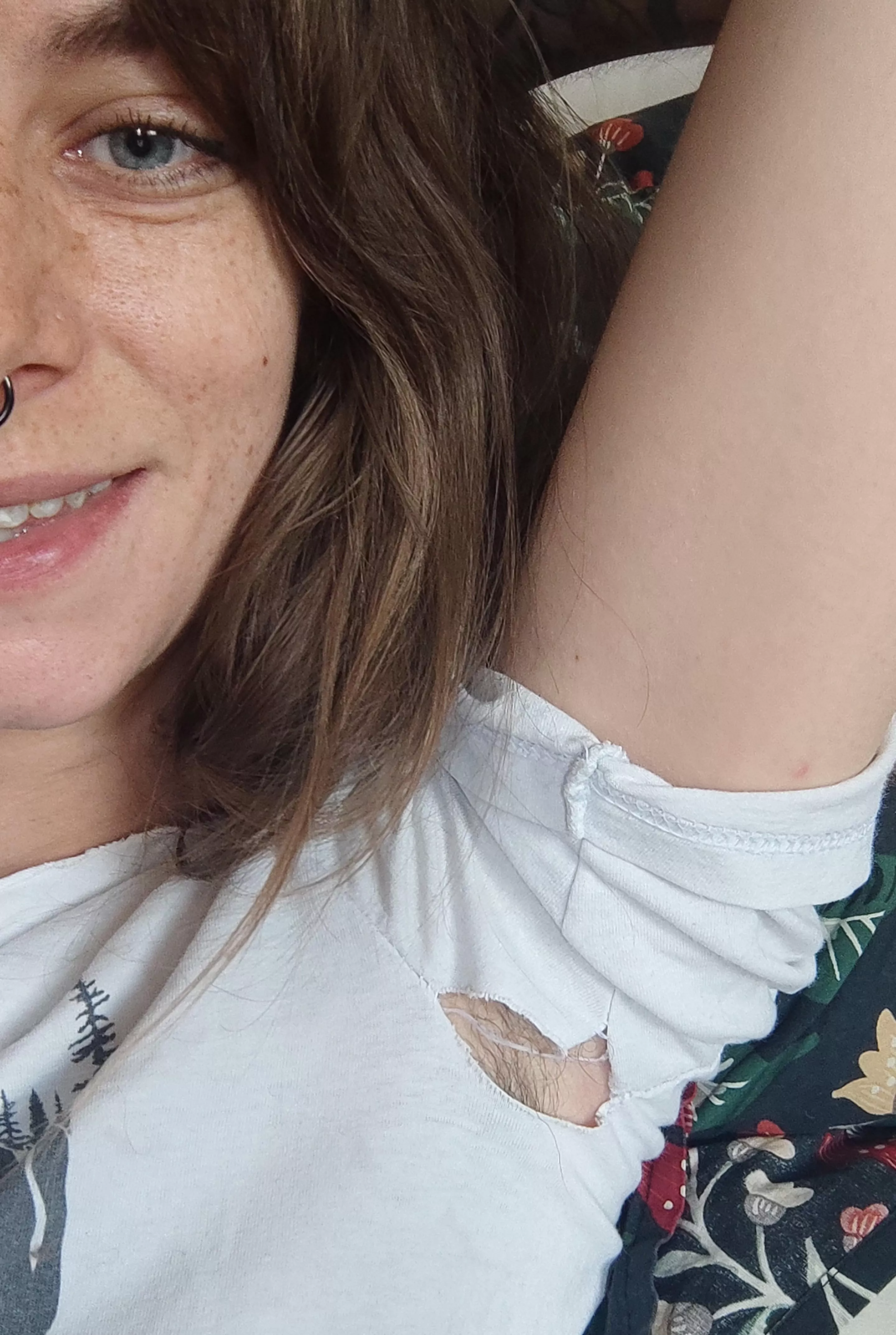 Lol just noticed my shirt has a peephole 