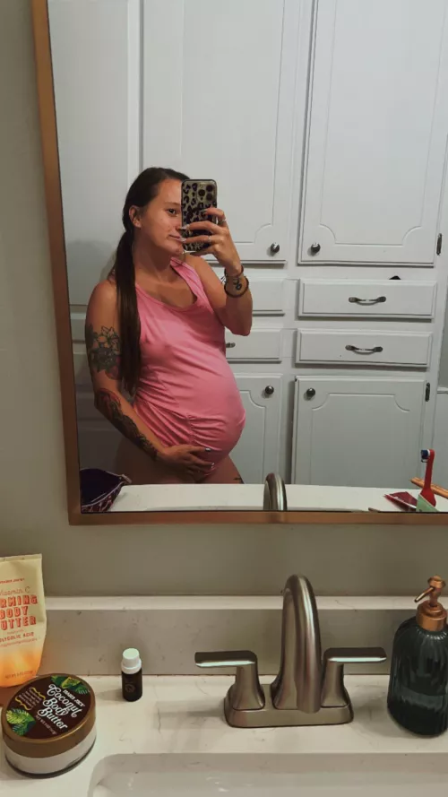 Oops you can see my pregnant nipples through my shirt