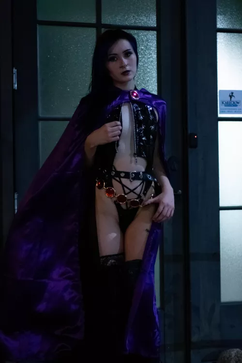 raven taking off her bodysuit for you by executionergf