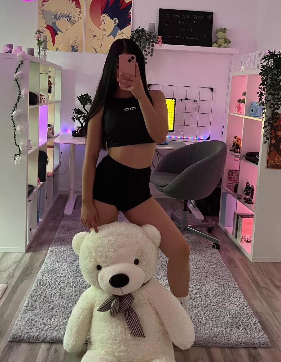 Teddy and me ready for cuddles~