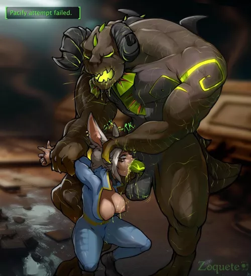 Unfortunate encounter with a Deathclaw! (Zoquete)