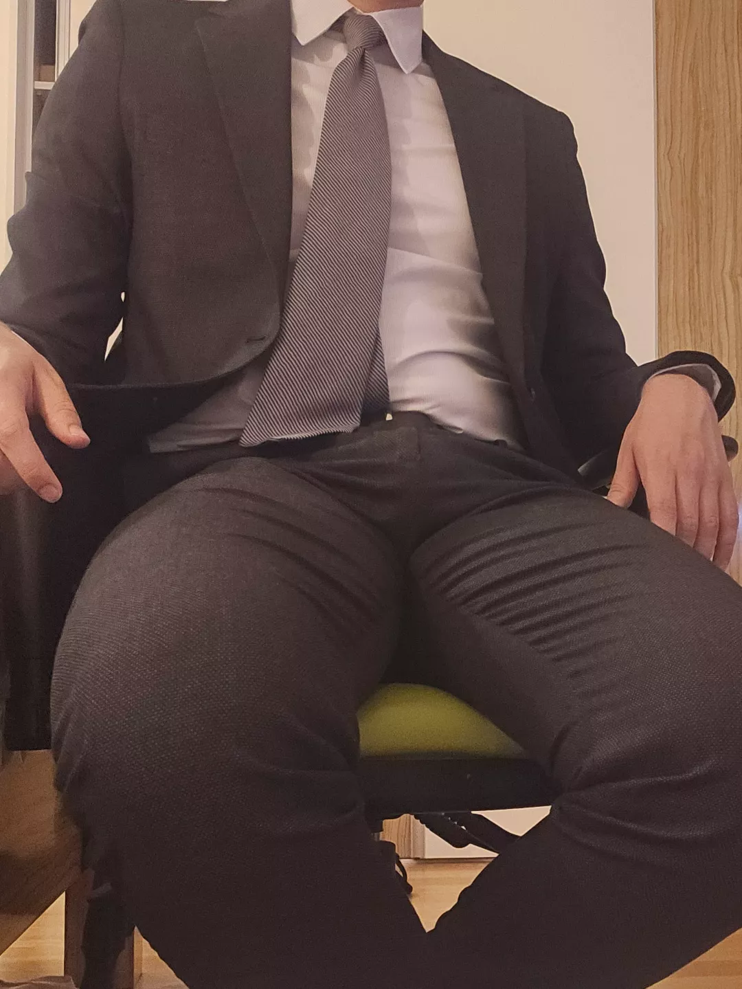 Would you sit on daddys lap