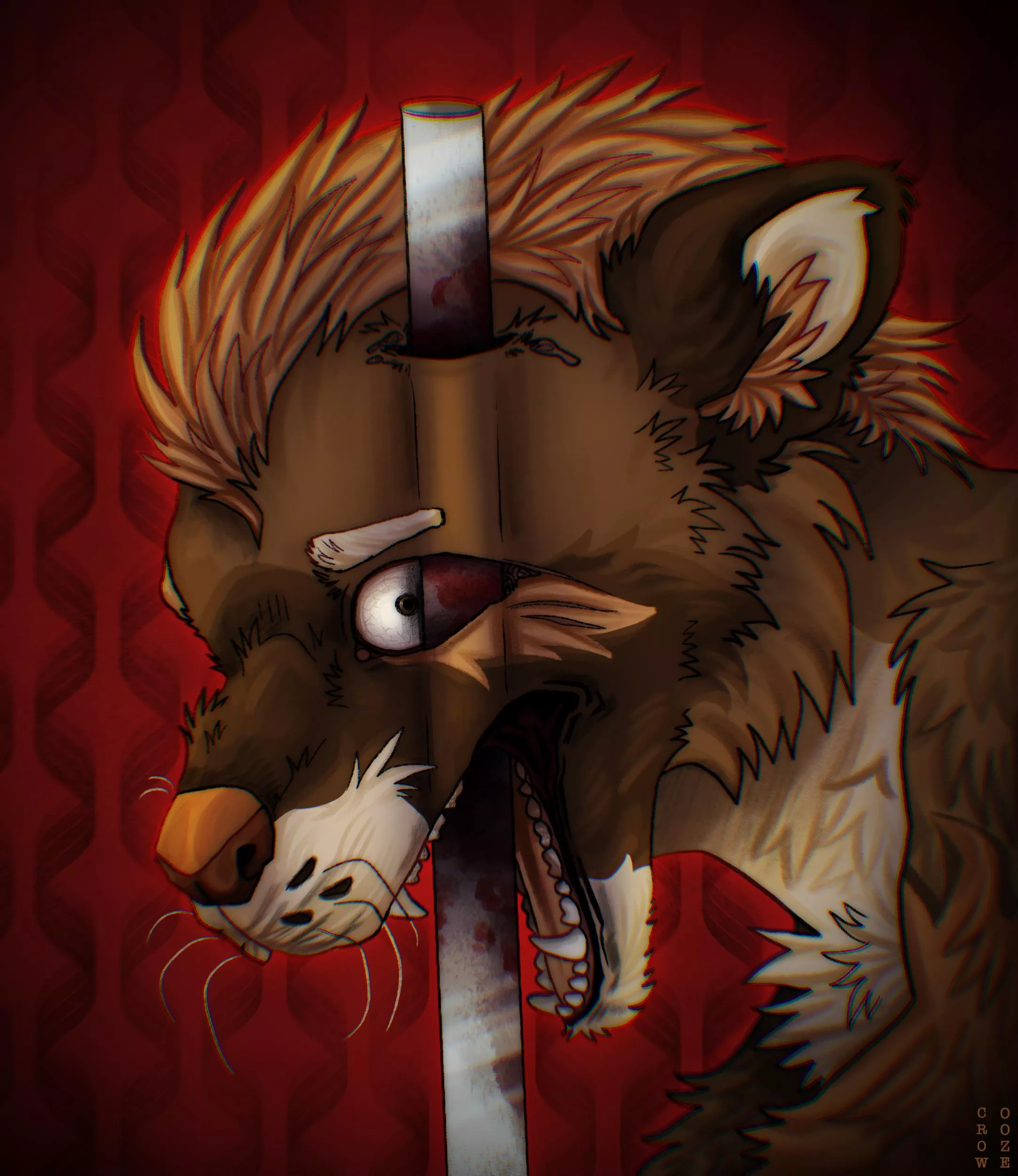 IMPALED! (CW: Gore) ArtFight attack on a friend! (OC)