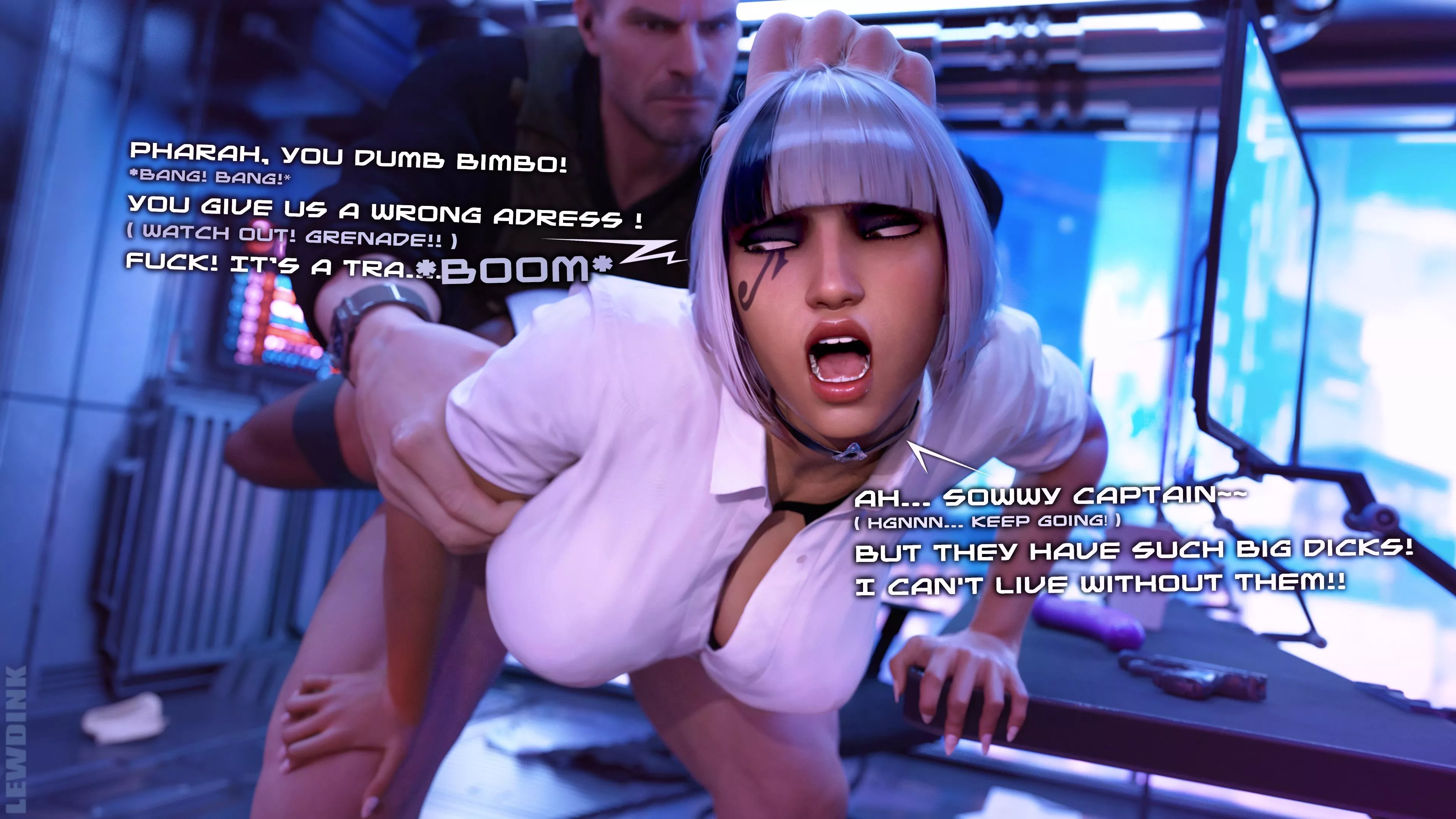 Pharah - Overwhore cyber agent (Lewdink)