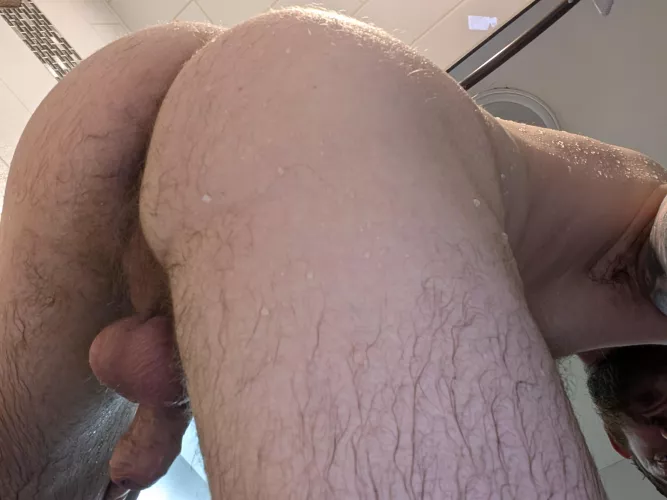 Showered after the gym