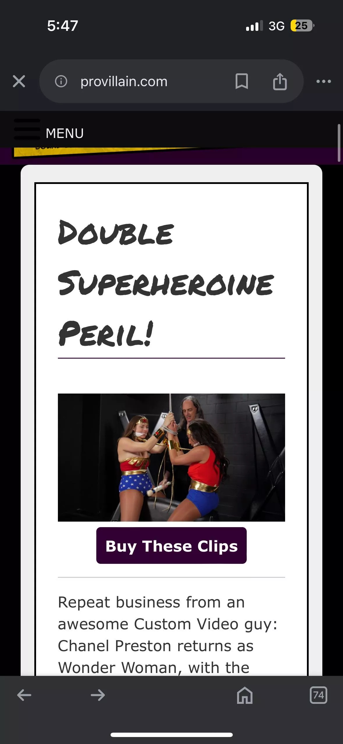 Someone has this video or knows of a page where I can buy it when I try to buy it, it doesn't load the purchase page