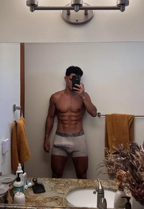 Too big to model underwear??