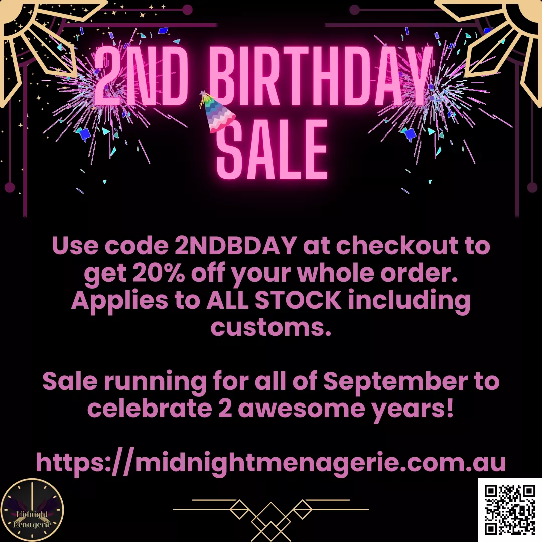 We're about to hit 2 years since opening🥳 ! To celebrate, howsabout a little sale? 