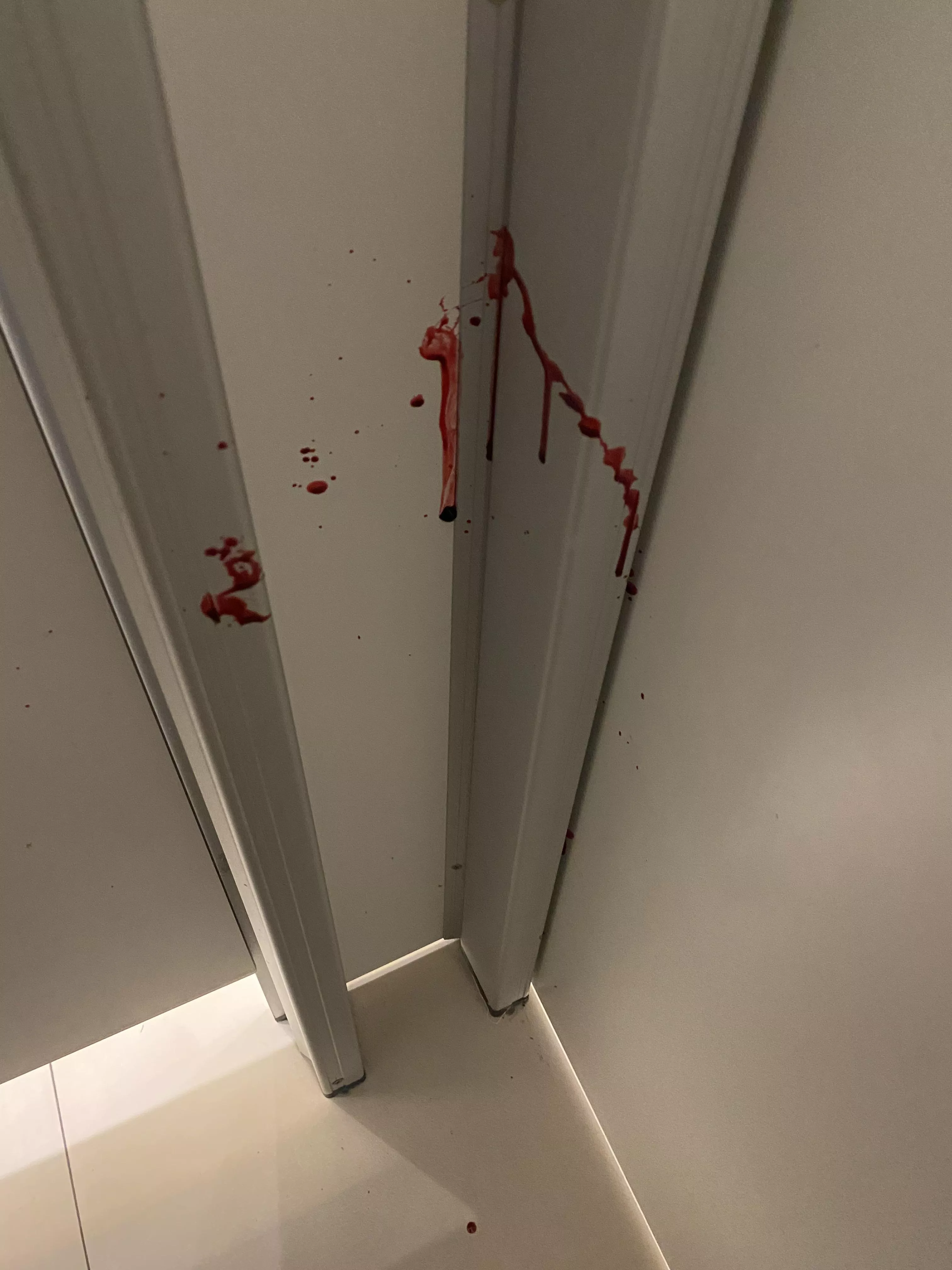 Aftermath of boil that popped during work