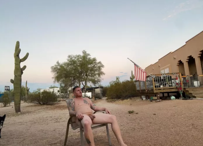 Enjoying the evening