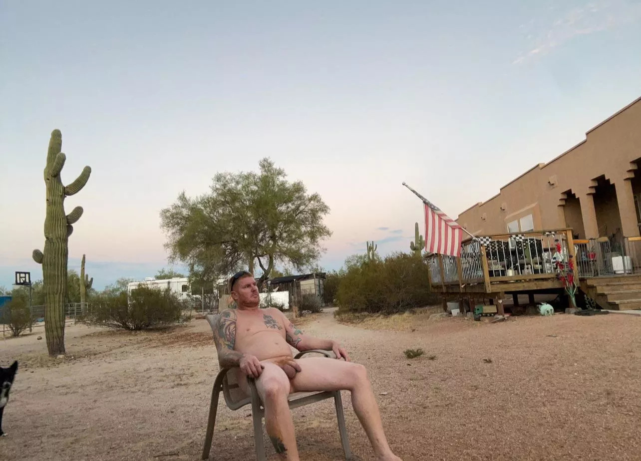 Enjoying the evening