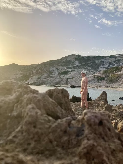 Enjoying the sunset 🌅 in Greece 